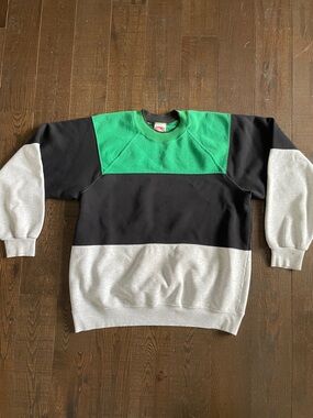 Vintage Nutmeg mills colour block crewneck sweatshirt